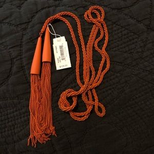 NWT Orange Phara necklace